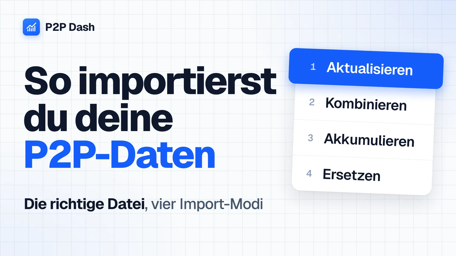 Thumbnail of the video “P2P Dash Import-Anleitung”